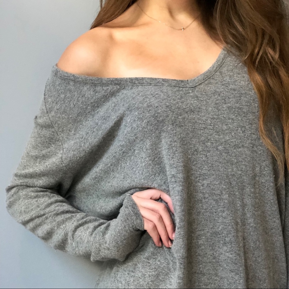 Oversized Off the Shoulder Brandy Melville Sweater